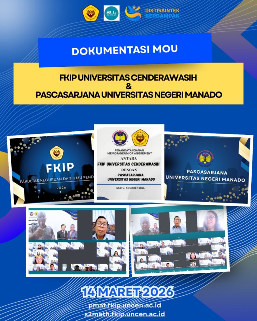 Dokumentasi Penandatanganan MoA antara FKIP Universitas Cenderawasih dengan Pascasarjana Universitas Negeri Manado
