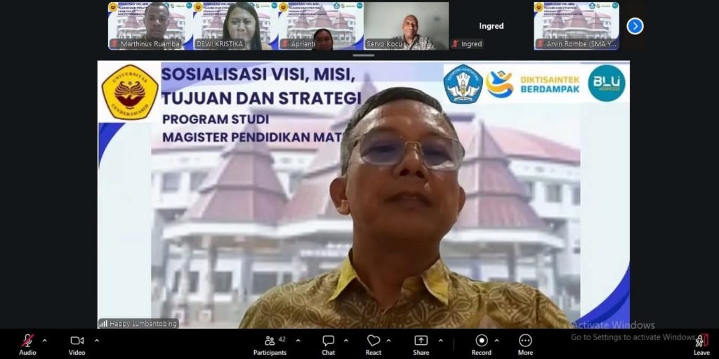 Dokumentasi Sosialisasi Visi Misi Program Studi Magister Pendidikan Matematika FKIP UNCEN (4)